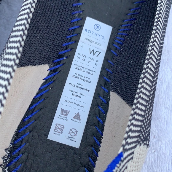 Rothy’s Captoe Round Flats sz 7 - Picture 13 of 16